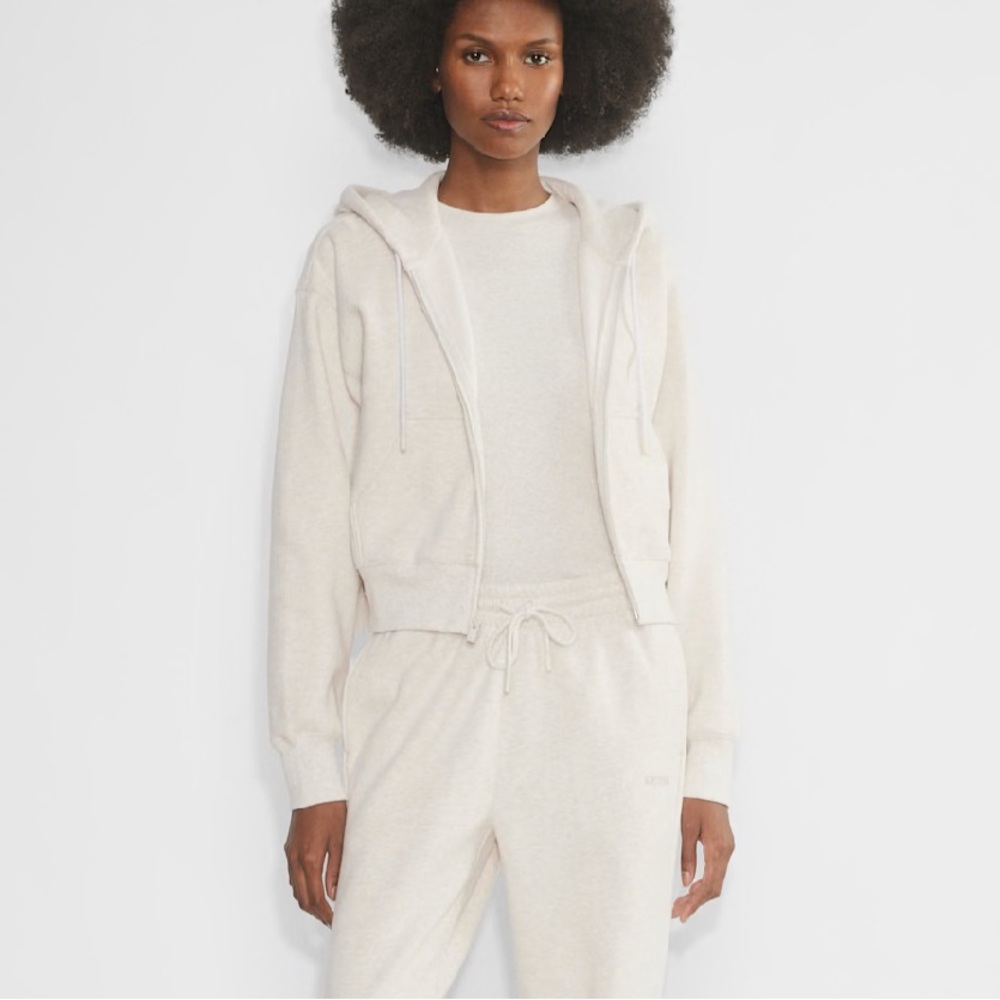 Aritzia Cozy Sweatfleece Boyfriend Boxy Zip Hoodie